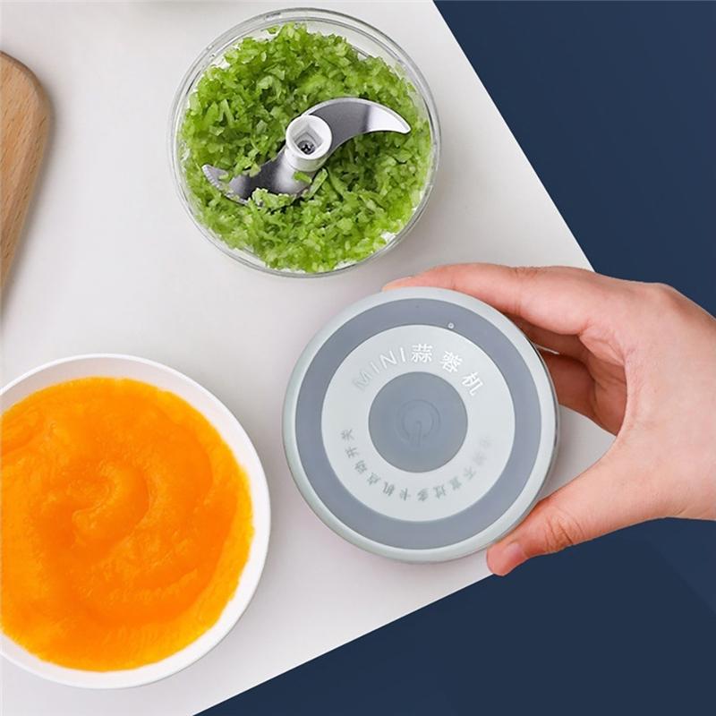 Умный электрический мини-измельчитель для еды, чеснока, овощей, мясорубка, дробилка, пресс для орехов, фруктов, перезаряжаемый лук, многофункциональный процессор