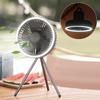 3 в 1 Многофункциональный домашний настольный вентилятор с кольцом для штатива, ночник, функция синхронизации, потолочный вентилятор для кемпинга на открытом воздухе