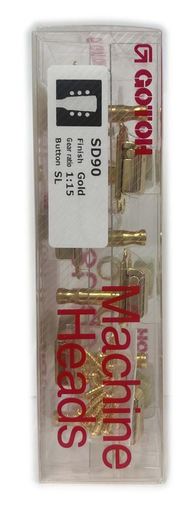GOTOH SD90-SL-L3R3-GG Guitar Tuners, Gold, 20322GX/D
