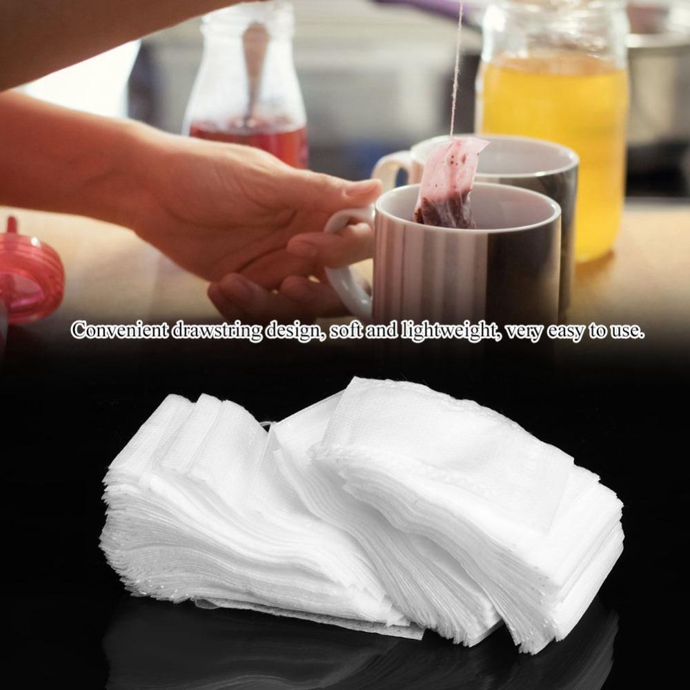 Drawstring Closure Empty Tea Bags 5.5*7cm Size Loose Leaf Tea Bags DIY Craft Use