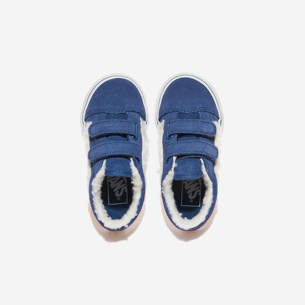 Vans Старая школа липучки - Sherpa Pop Blue, VN000CPZBLU, 1010110157, популярная корейская обувь