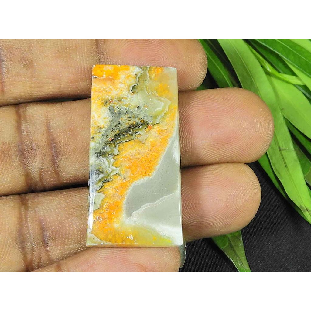 Натуральный желтый яшма шмель 28X38MM восьмиугольный кабошон россыпью драгоценный камень 45 карат SK-3715