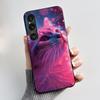 Для Sony Xperia 1 VI VII Чехол Эстетичный Милый Кот Астронавт Мягкий Силикон Черная ТПУ Задняя Крышка Тонкий Ударопрочный Корпус Fundas