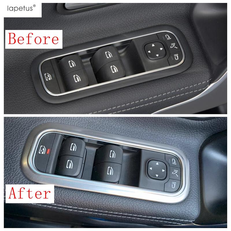 Car Window Lift Glass Switch Button Panel Frame Decoration Cover Trim Accessories For Benz A Class W177 A200 A220 - 2024
