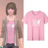 Игровая футболка Life Is Strange Максин Колфилд Тот же стиль Повседневная футболка с принтом в стиле аниме для Весны/Лета Футболка с коротким рукавом