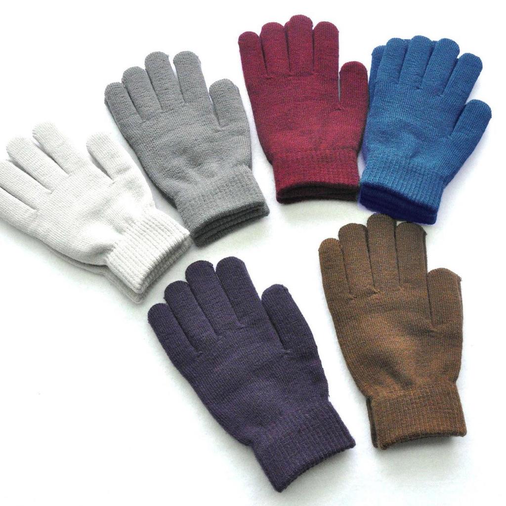 Мужские и женские вязаные шерстяные перчатки, теплые зимние перчатки для верховой езды и флисовые перчатки