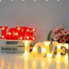 Warm Light LED Night Light Plastic Material Heart Marquee Lamp Table Lamp  Valentine's Day