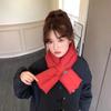 Windproof Cross Feather Shawl Korean Style Down Neck Scarf Casual Cotton Padded Scarf  Hiking