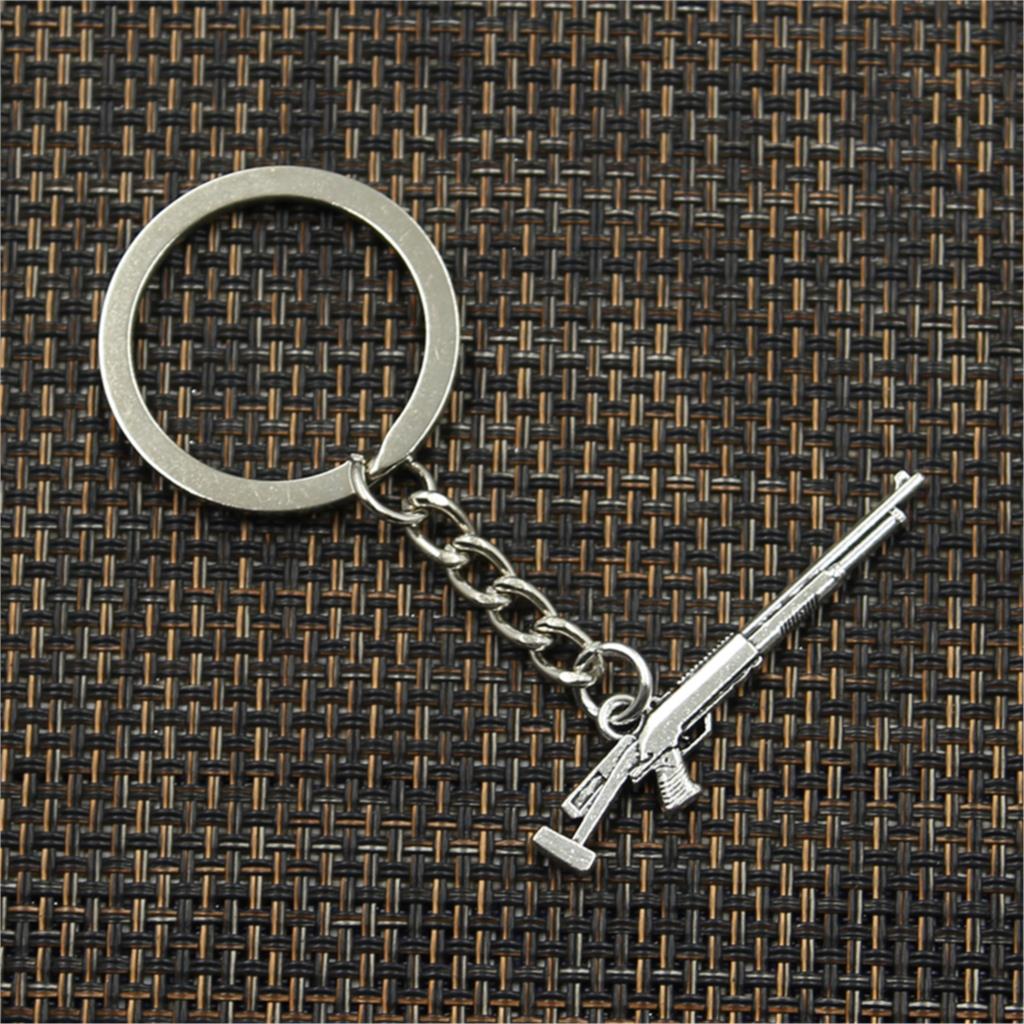 Модная снайперская винтовка, кулон 44x11 мм, 30 мм, брелок для ключей, металлическая цепочка, мужской автомобильный подарок, сувенирный брелок