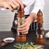 Wooden Salt Pepper Grinder Manual Acrylic Spice Mills Adjustable Coarseness Seasoning Bottle Kitchen Tools