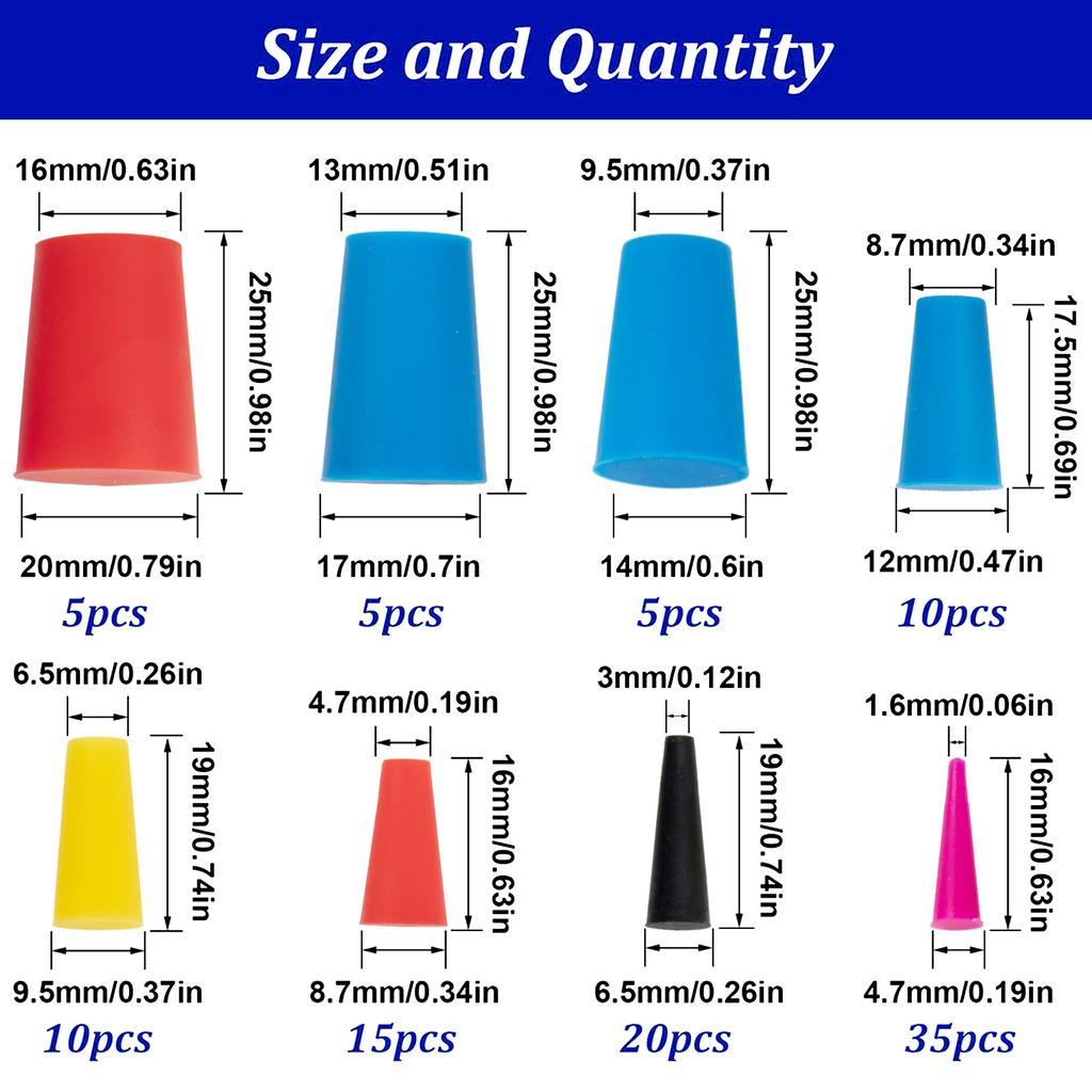 105*автомобильный силиконовый конусный комплект многофункциональный силиконовый конусный комплект отверстий для ухода за пластиком и резиной автомобиля покрытие отверстий для распыления порошка
