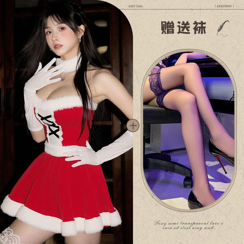 Новое сексуальное нижнее белье Рождественский наряд милый плюшевый сексуальный стройнящий