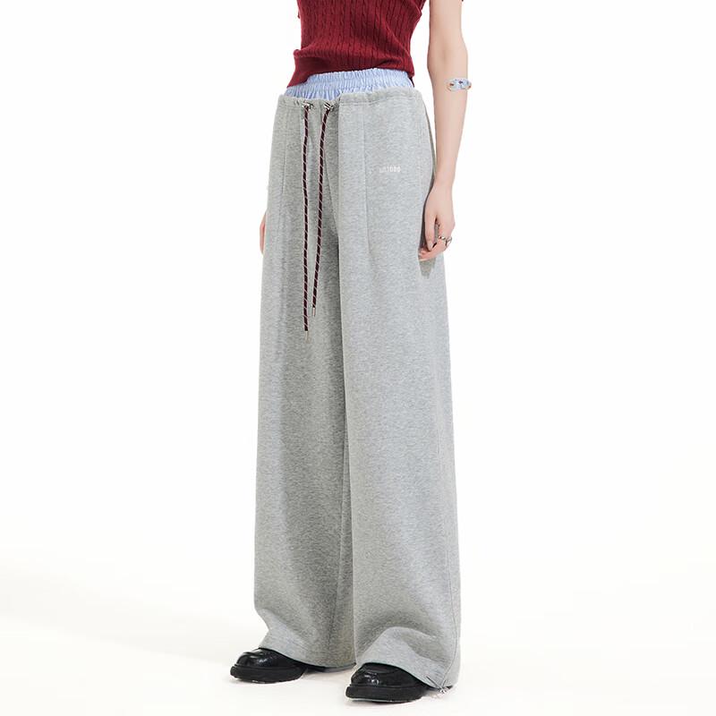unifree Dual Waist Miu Style Loose Wide-Leg Trousers