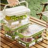 Handheld Food Container Transparent Picnic Bento Box Outdoor Food Storage Box  Kitchen Supply