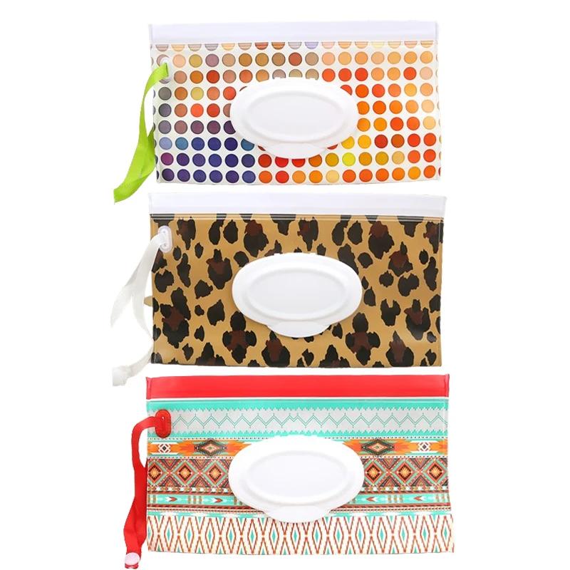 3pcs Baby Wipe Storage Bag Tissue Holder Wet Wipes Storage Bag Facial Tissue Pouch for Travel Mask Bags Tissue Bag Oganizer