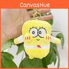 Charming Plush Cartoon Spongebob And Patrick Star Keychain Doll For Kids Decor Room