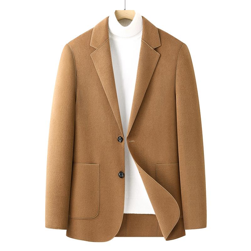 Осенний новый мужской шерстяной костюм деловой повседневный однобортный с двумя пуговицами молодежный корейский вариант костюма мужской пиджак