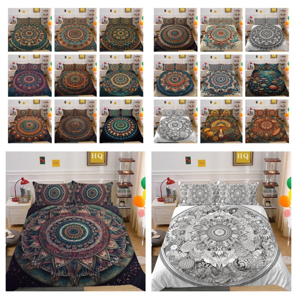 Mandala Printed Home Bedding Set Fashion Design Duvet Cover Set Single Double Size Comforter Cover Sets