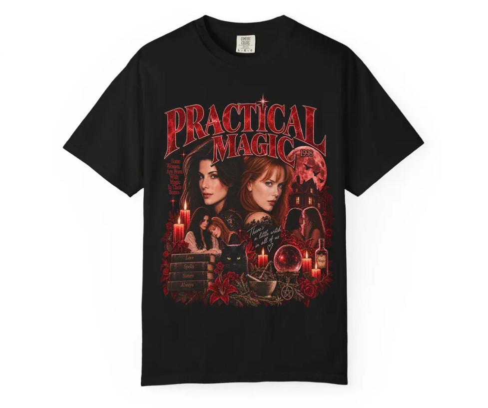 Practical Magic, 90s Witchy, Horror Movie Halloween Black Unisex T-Shirt S-5XL