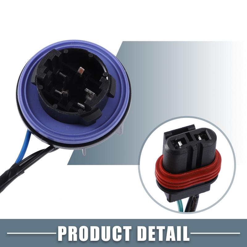 Uxcell 2pcs Headlight Headlamp Socket Wiring Harness Adapter for Chevy Tahoe 2007-2014 Suburban 2500 Avalanche 2007-2013