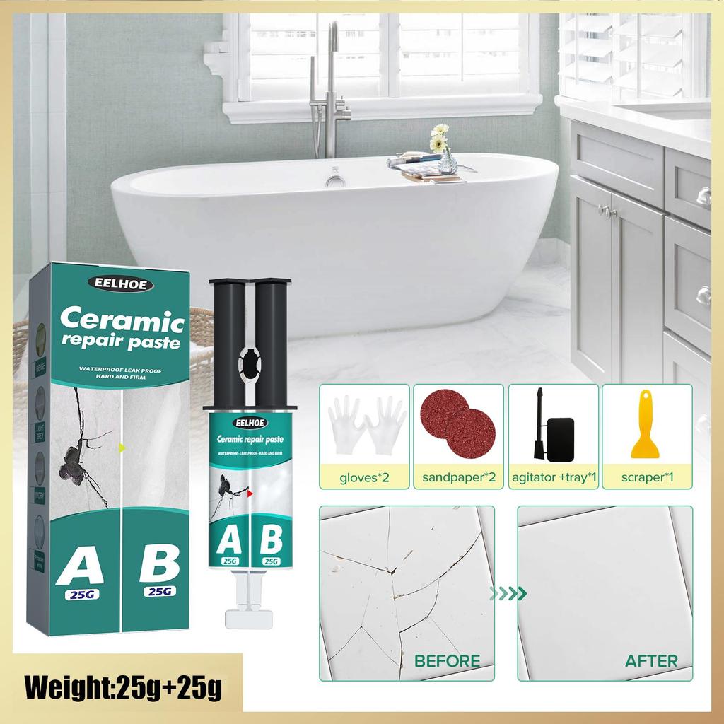 Набор клеев для ремонта плитки AB, клей для ремонта керамических трещинT.1, агент T4S6