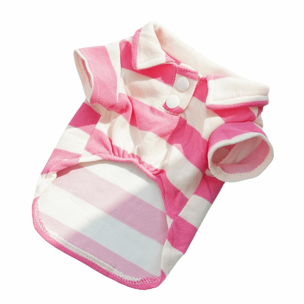 Lovely Casual Dog Stripe Sweatshirt Two-Footed Cotton Fabric Cat T-shirt Vest Undershirt Pet Clothing Summer