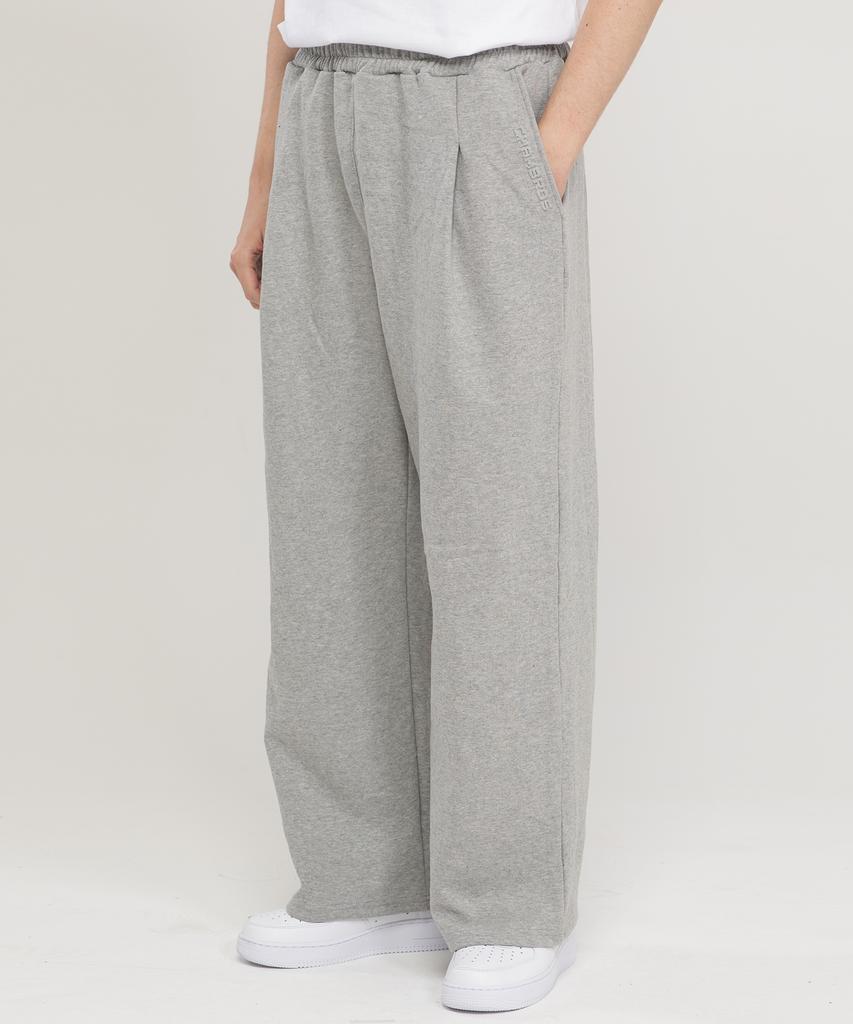 CHAMBROS [2Pack] Point Logo Pintuck Wide Sweatpants (Type B)