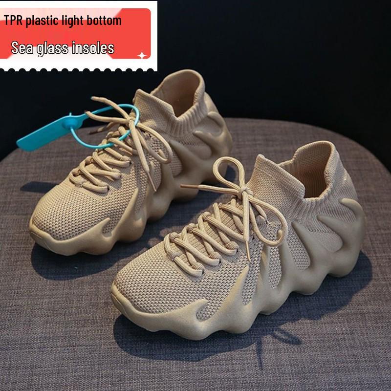 Модные повседневные кроссовки из Flyknit с дизайном-осьминог 2024: Дышащие, Корейский Стиль, Унисекс Носочные Обувь