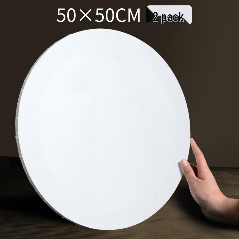 Круглая деревянная рама для масляной живописи с холстом, расписанным вручную, для начинающих