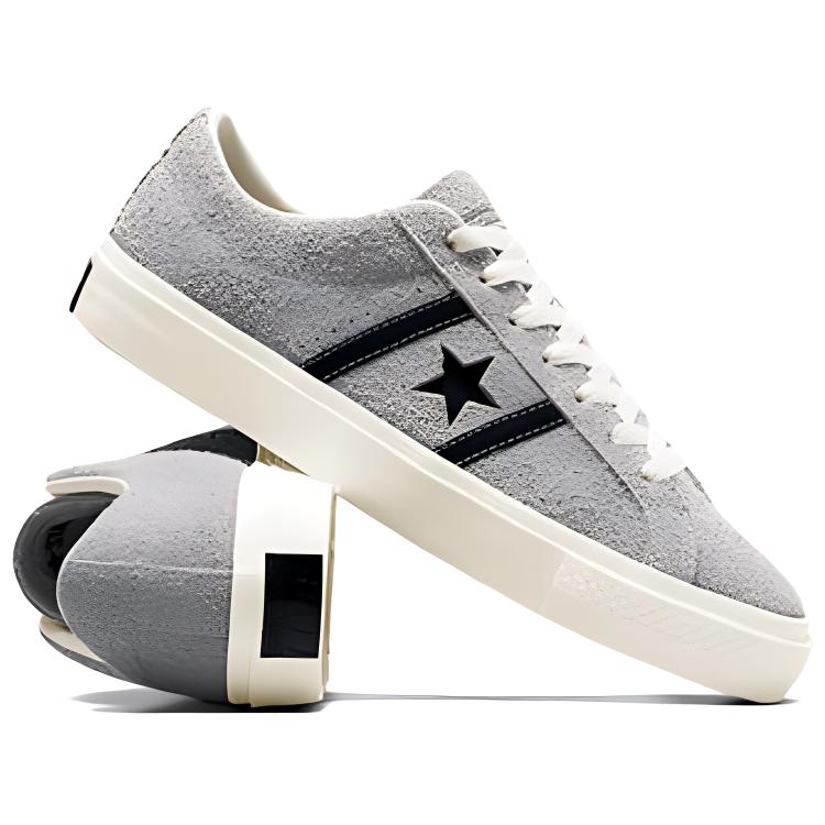 Converse One Star Academy Pro Suede Totally Neutral Черные кроссовки унисекс Серая цапля A07619C