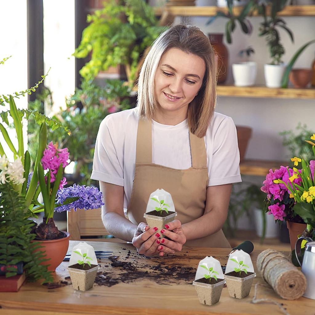 Биоразлагаемый горшок для рассады в питомнике с вентилируемой крышкой