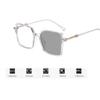 Women's Luxury Pochromic Myopia Glasses Trendy New Square Butterfly Eyeglasses Elegant Near Sight Eyewear for Ladies Men