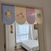 Мультяшная короткая штора на дверь, самоклеящаяся, легкая, без сверления, для спален, гостиных, ванных комнат, кухонь