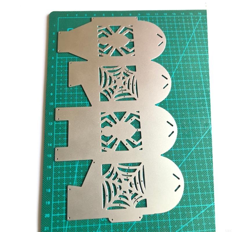 Подарочная коробка на Хэллоуин Металлические вырубные штампы Трафарет DIY Скрапбукинг Альбом Шаблон для бумажной карты Форма Рельефный Декор X3UC