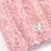 Eireve ВЯЗАНАЯ КРЮЧКОМ ПОВЯЗКА НА ГОЛОВУ, ШАРФ-УШИ (PINK)