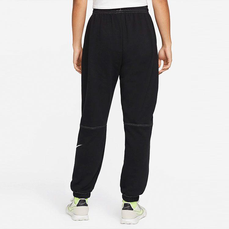 Nike Женские вязаные спортивные штаны черные с умеренной манжетой DM6206-010
