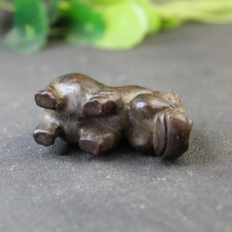 Тяжелый Бегемот Маленькая Статуэтка Украшения Для Стола Антикварные Гиппопотамы Фигурки Животных Миниатюры Чайные Домашние Животные Украшения Для Дома Ремесла
