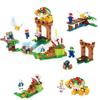 Colorful Super Mario Bros Dolls Luigi Peach Bowser Toad Building Blocks