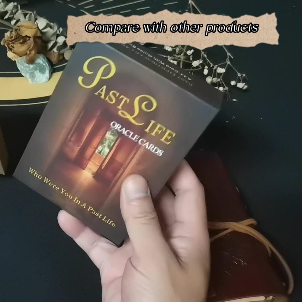 12*8,6 см колода оракулов прошлой жизни в жесткой коробке 44 шт. оракулов с руководством для начинающих