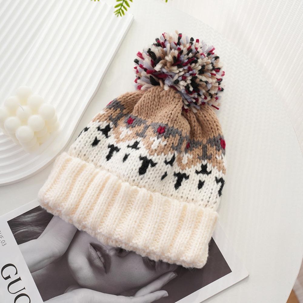 Warm Women Beanie Hats Windproof Cashmere Bonnets Fashion Winter Knitted Hats Female