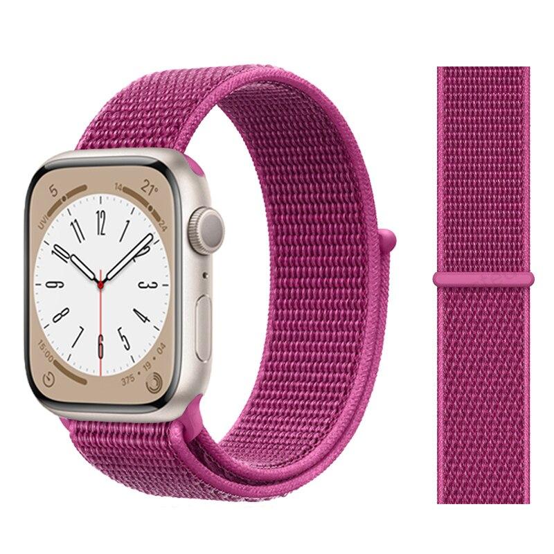 Нейлоновый ремешок-петля для Apple Watch Band 49 мм, 44 мм, 45 мм, 41 мм, 40 мм, 42 мм, 38 мм, браслет Correa iwatch series 3, 4, 5, 6 Se 7, 8, ультра, 49 мм, ремешок