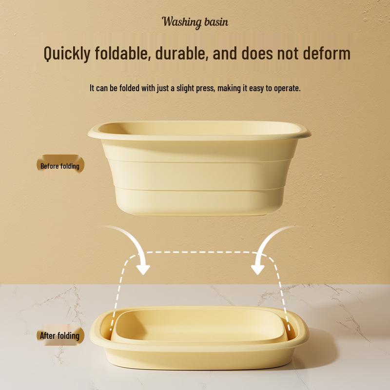 Портативная складная раковина для дома, студенческого общежития и путешествий: Большой таз для мытья ног и маленький таз для младенцев и беременных женщин.