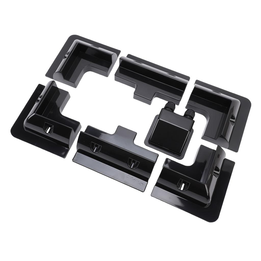 Solar Panel Mounting Brackets ABS Corner Bracket Kit with Junction Box Installation On RV Boats Camping Vehicle