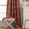 Bohemian Style Curtains Jacquard Geometric Tassel Curtain Finished Kitchen Valance Bedroom Living Room Semi-blackout Drapes