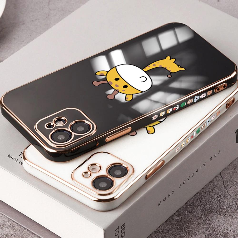 Чехол для телефона с мультяшным жирафом для iPhone 11 13 15 Samsung Galaxy A52 Xiaomi Redmi 12C Note 10 Pro Oneplus Мягкие чехлы для смартфонов