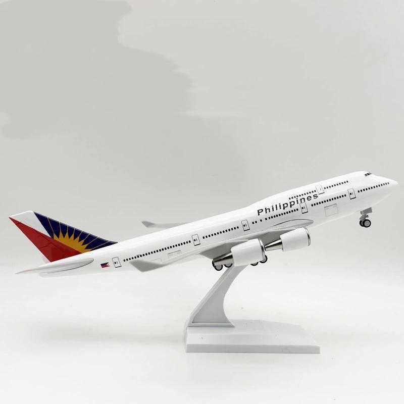 30СМ Модель самолета Philippine Airlines Игрушки для мальчиков и детей Смола Литье под давлением Самолет Модель-симулятор самолета Коллекционный подарок От