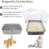 3PCS Cat Litter Box Pee Shields,Transparent Easy Clean Splash Guard for Open Top Litter Pan 14.5×11.5in- Litter Box Not Included(3PC)
