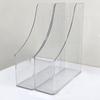 Transparent Vertical Magazine Rack Single Slot Desktop File Storage Box  Desktop Supplies
