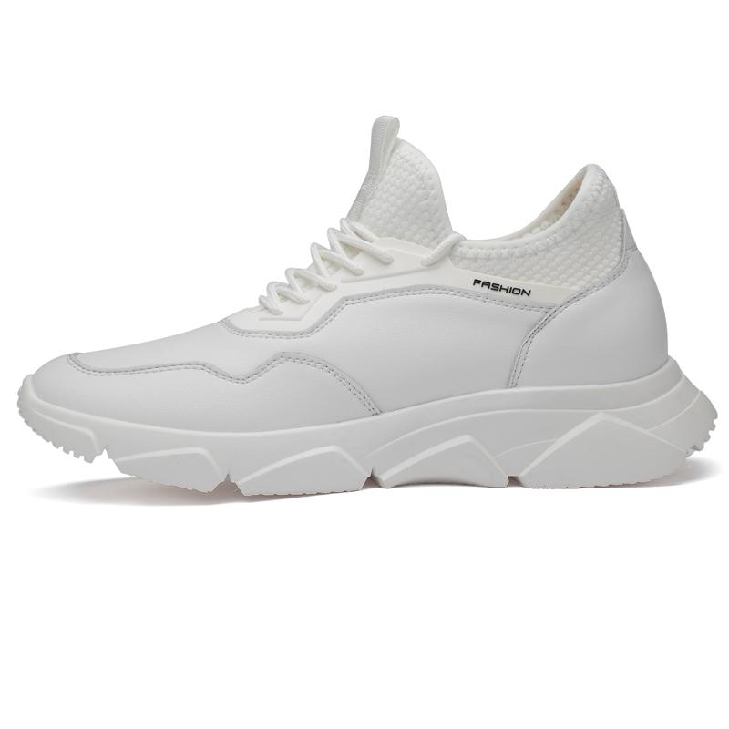 Мужские кроссовки, обувь для увеличения роста, обувь на платформе, стельки для увеличения роста на 6-8 см, обувь из летящей вязки