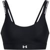 Ua Infinity 2.0 Логотип Принт U-образный спортивный бюстгальтер Женское нижнее белье Черный 1385433-001